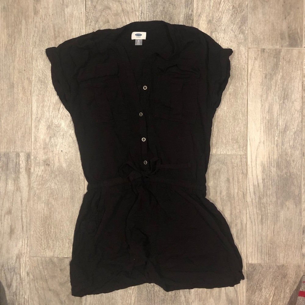 Romper with adjustable waistband